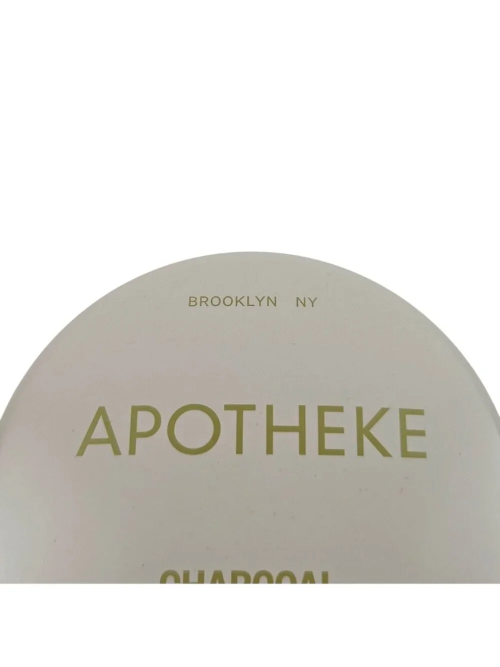 Apotheke Mini Tin Candle Charcoal Scent 2oz White Tin Black Wax 15 Hr Burn Time